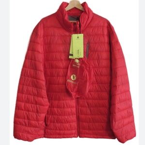 NWT Xersion packable red puffer jacket